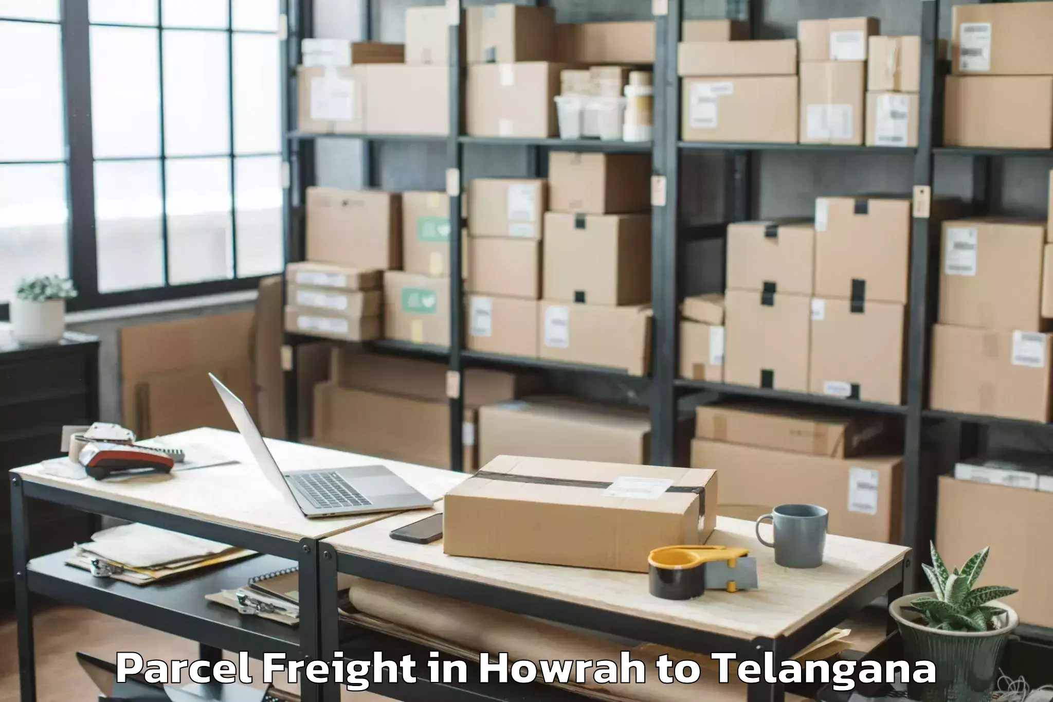 Reliable Howrah to Nandipet Parcel Freight